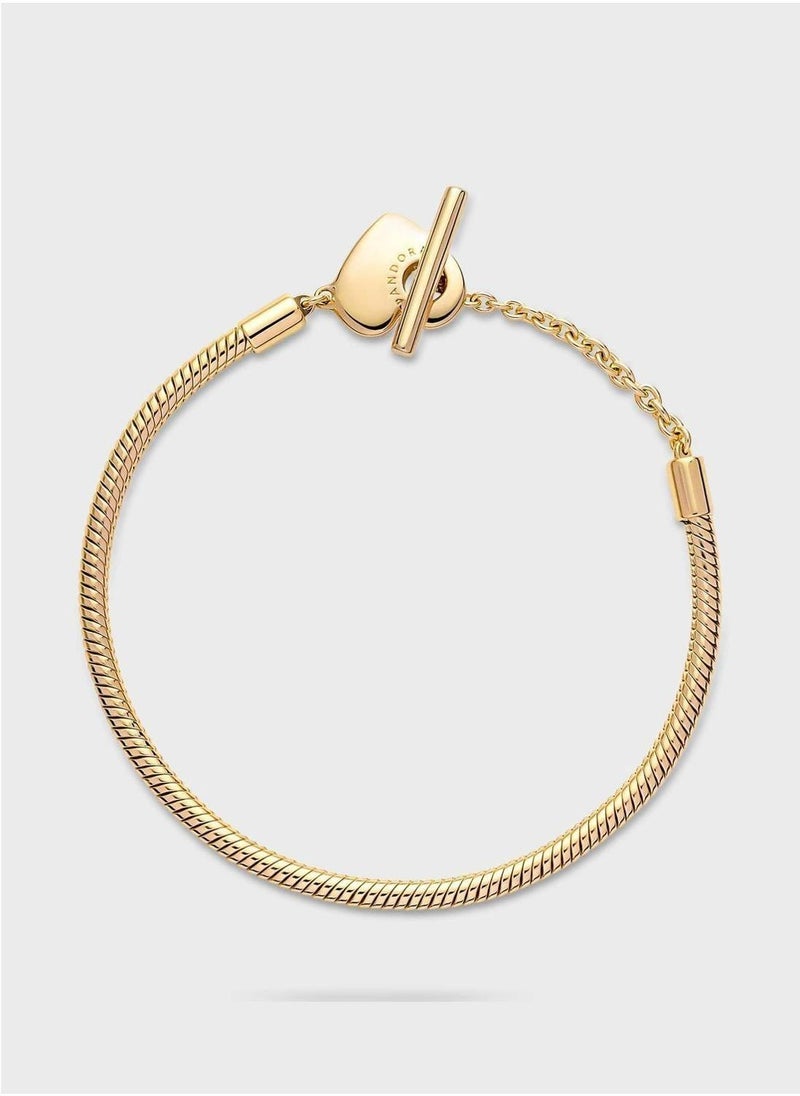 باندورا سوار بسلسلة ثعبان مزوّدة بقفل على شكل قلب وقضيب من تشكلية باندورا مومنتس - Image 3