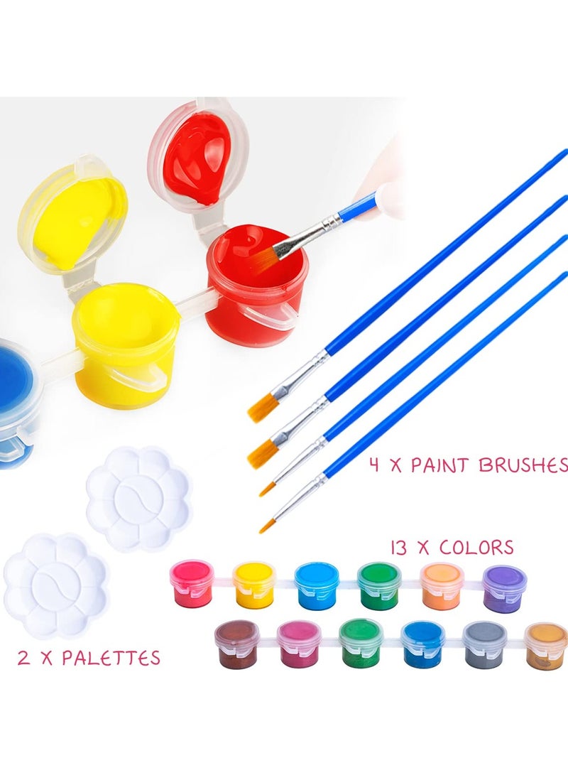 SOLARAE Mermaid Painting Kit for Kids, Mermaid Toys Paint Your Own Mermaid Arts and Crafts Kits DIY Mermaid Statue Kit for Girls Ages 4 5 6 7 8 9 10 Years Old Mermaid Birthday Gift Party Favors - Image 2