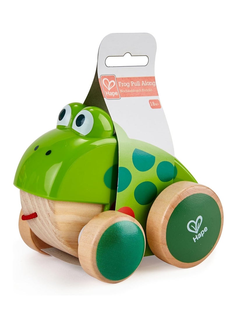 Raxoom Frog Pull-Along Toy for Toddlers | Wooden Push & Pull Animal Toy with Moving Mouth Action | Interactive Educational Toy for Walking and Motor Skills | Bright Colors, Durable Design, Age 12+Months - Image 5