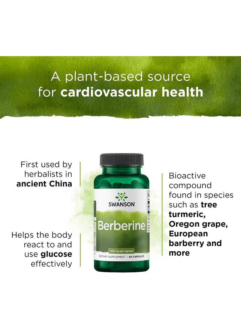 SWANSON Berberine 400 Mg 60 Capsules - Image 4