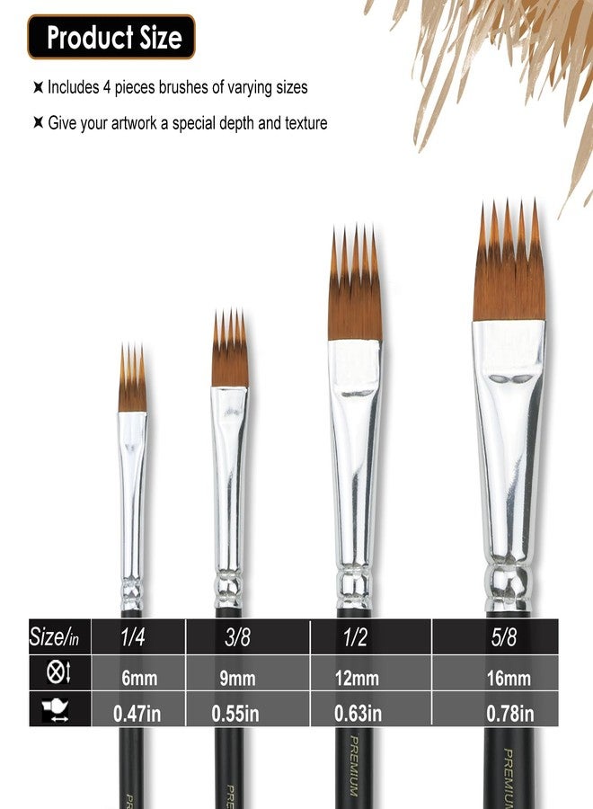 GACDR Professional Paint Brushes Set for Acrylic Painting, Oil and Watercolor Painting, Textured Brushes for Artists and Beginners, Short Handle - Image 2