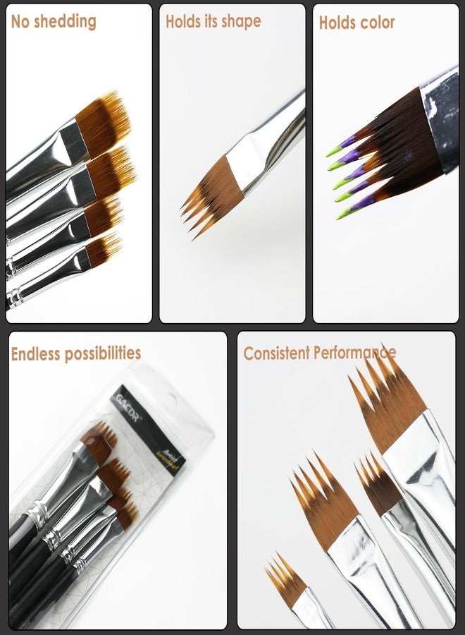 GACDR Professional Paint Brushes Set for Acrylic Painting, Oil and Watercolor Painting, Textured Brushes for Artists and Beginners, Short Handle - Image 3