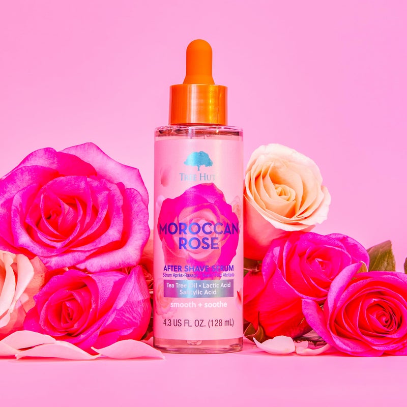 Tree Hut سيروم ما بعد الحلاقة من تري هات - ورد مغربي | يساعد في الحفاظ على نعومة وهدوء البشرة بعد الحلاقة، حساس، 4 أونصة سائلة. - Image 1