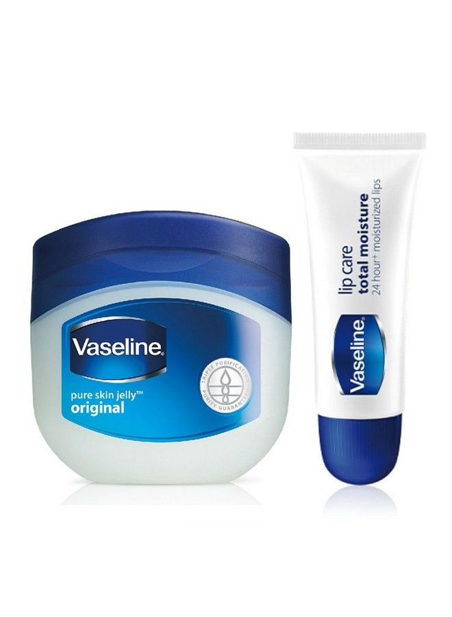 Vaseline Pure Skin Jelly 42 Grams With Vaseline Lip Care Total Moisture 10 Grams - Image 2