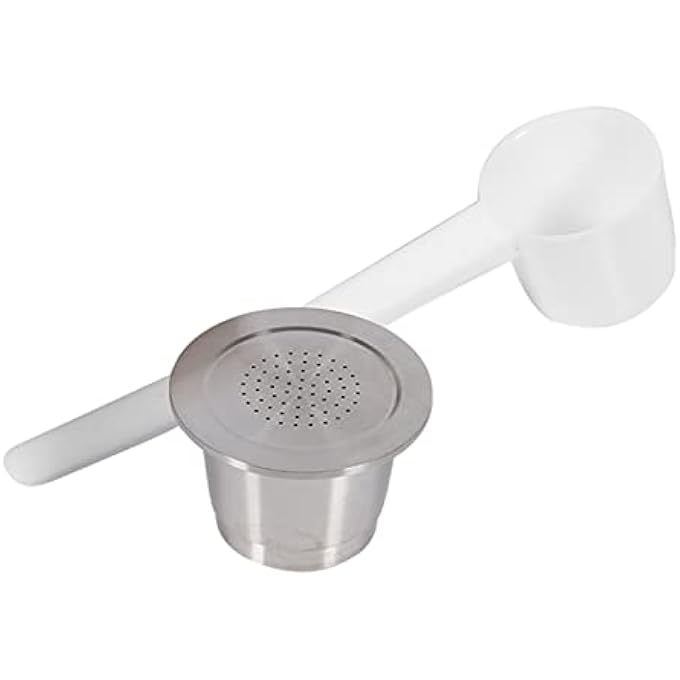 Eujgoov Stainless Coffee Capsule Refillable Reusable Coffee Capsule With Spoon Compatible For Machine - Image 4