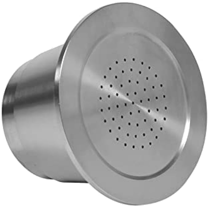 Eujgoov Stainless Coffee Capsule Refillable Reusable Coffee Capsule With Spoon Compatible For Machine - Image 1