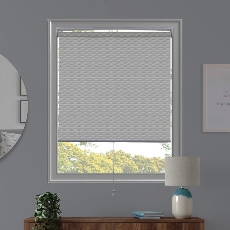 CHICOLOGY Roller Shades Cordless Blinds Window Shades for Home Roller Window Shades Window Treatments Door Blinds Light Filtering ShadesViewTiful Chantilly White Solar 28 W X 72 W