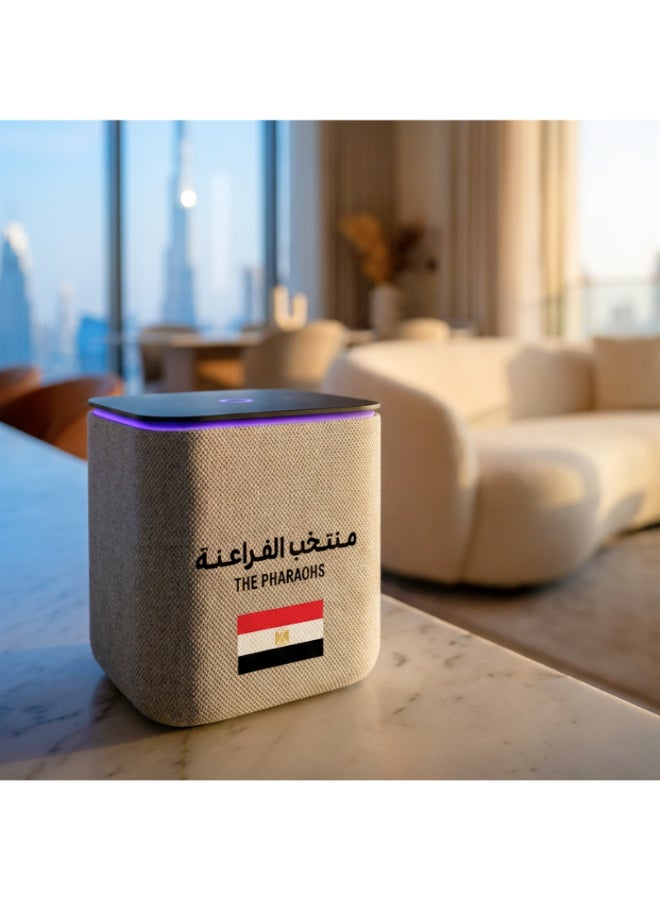 ياسمينة مكبر صوت ذكي Yango Yasmina Midi إصدار كرة القدم المحدود، عربي إنجليزي، 24 واط صوت، محور منزل ذكي Zigbee، يتضمن غلاف جامع وحزمة ملصقات - Image 4