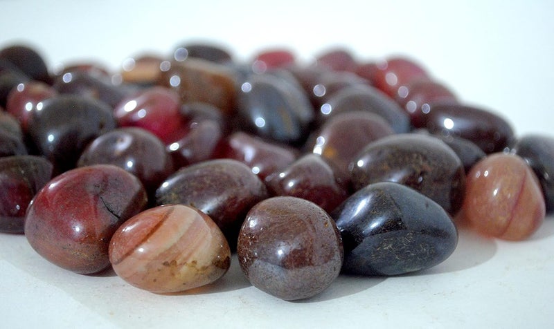 Schmick 3 Kg Maroon Onyx Pebbles Stones for Decoration Home Table Decor Decorative Stones and Pebbles Vase Fillers Stones 3 Kg Maroon Onyx - Image 2