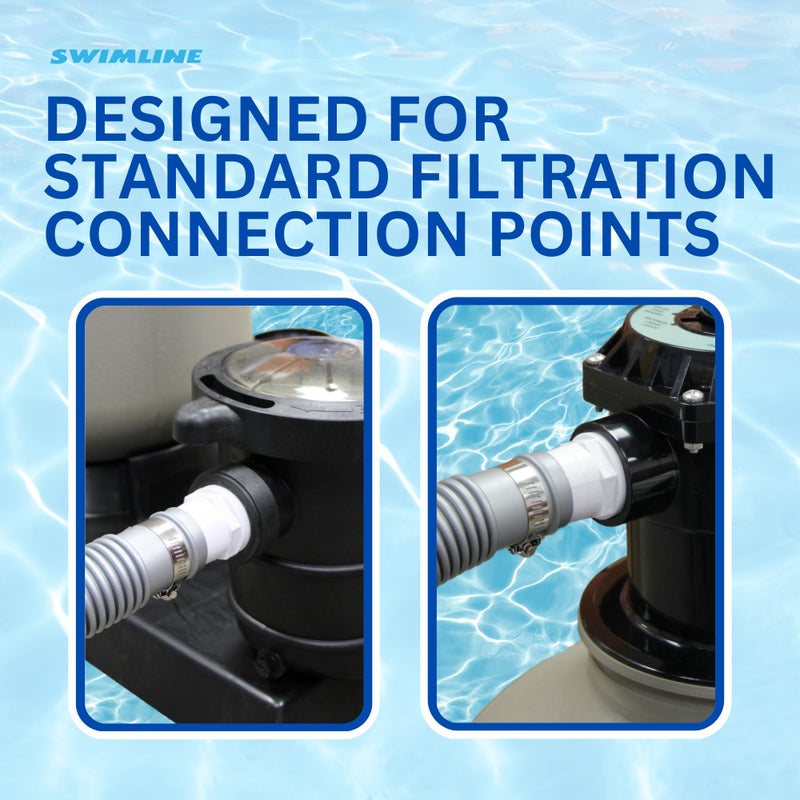 SWIMLINE HYDROTOOLS Pool Pump Filter Connection Hose | 1.5 Inch X 3 Foot | Heavy-Duty Flexible, Durable & Leakproof | Chemical & UV Resistant | For Above Ground Pools Skimmer Filters & Pumps - Image 2