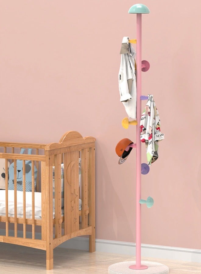 Loquat Modern Minimalist Kids Colorful Coat Rack, Creative Mushroom Hook Design, Eco-Friendly Material, Sturdy And Durable, Perfect For Children's Room Storage And Decoration - Image 3