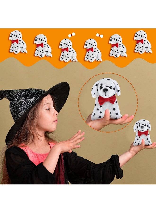 Jiuguva 6 Pcs Dalmatians Dog Stuffed Toys Plush Spotted Dog Realistic Stuffed Puppy Soft Dalmatian Party Favors for Halloween Carnival Prize Gift Birthday Baby Shower Decorations, 5.7 Inch(Novelty Style) - Image 5
