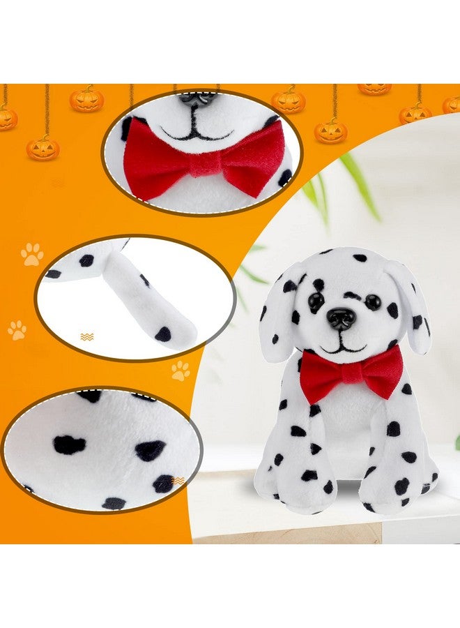 Jiuguva 6 Pcs Dalmatians Dog Stuffed Toys Plush Spotted Dog Realistic Stuffed Puppy Soft Dalmatian Party Favors for Halloween Carnival Prize Gift Birthday Baby Shower Decorations, 5.7 Inch(Novelty Style) - Image 3