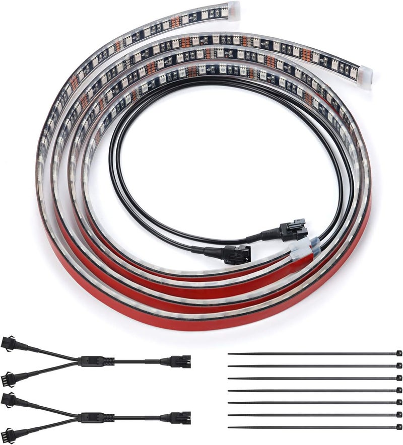 DITRIO 4-Feet Underglow RGB LED Light Strips - Image 1