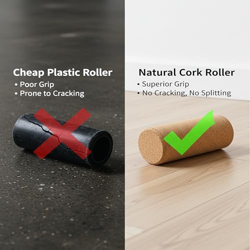 Toibena Balance Board trainer for Adults Kids,Surf/Snowboard wobble board,capatity 450Lbs core trainer,made of wood/Less Plastic/Solid cork roller - Image 2