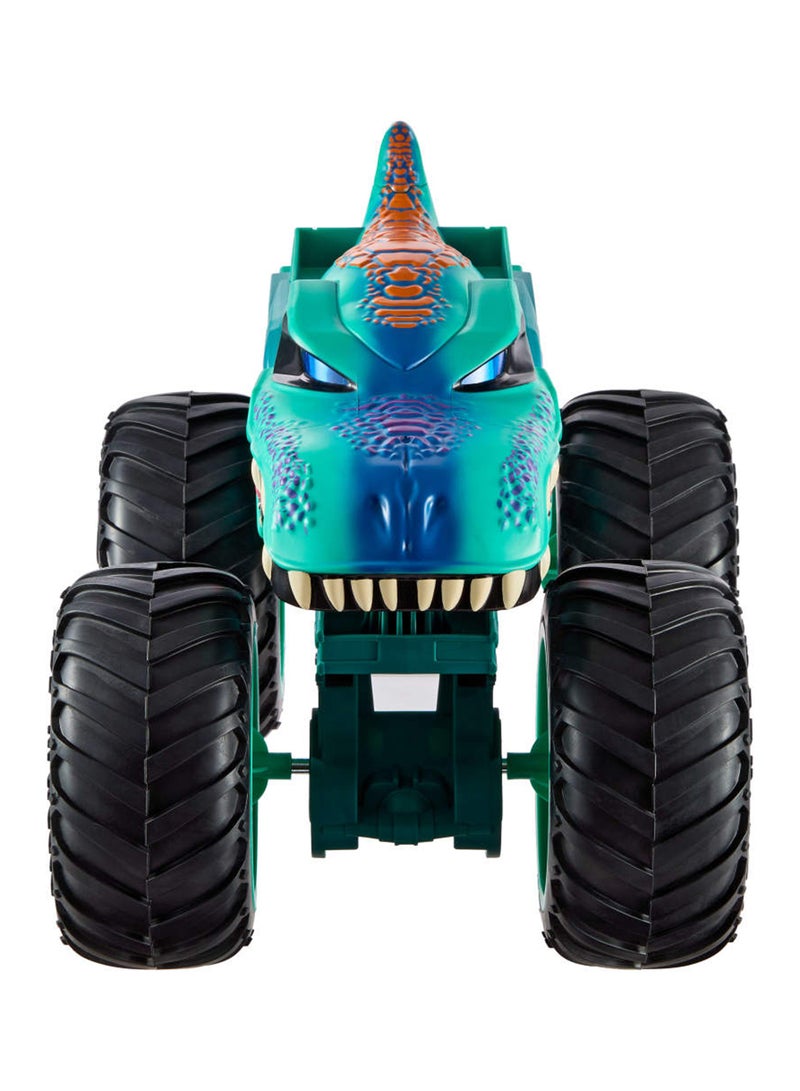 Hot Wheels Monster Trucks Toy Truck, Colossal Mega-Wrex Fan-Favorite Character with Big Wheels & Bright Detail, Monster Trucks Live - Image 3