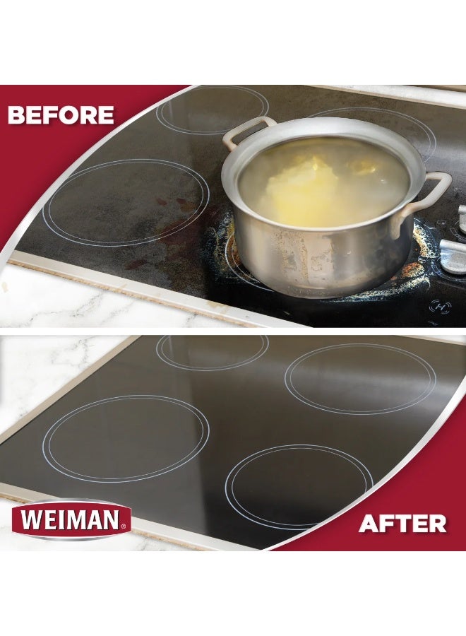 ويمان منظف ​​وملمع أسطح الطهي الزجاجية، صديق للبيئة، 283 جرام - Image 3