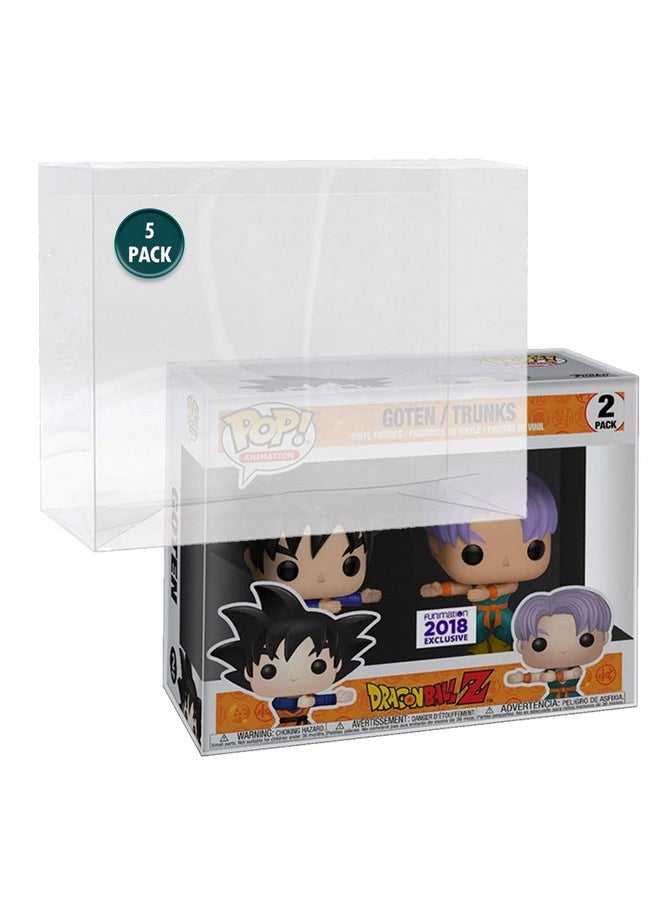مالكو عبوتان من حافظة الحماية Funko Pop المتوافقة مع Funko Pop! عبوة من علبتين للمجسمات | بلاستيك متين بسمك 0.5 مم قابل لإعادة التدوير | 5 عدد  - Image 1