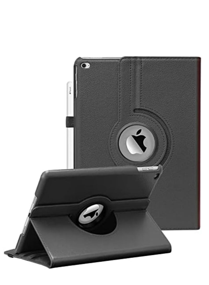 ELTRAZONE 360-Degree Rotating iPad Case for 9.7-Inch iPad Models (2018, 2017, Air 2, Air) with Auto Sleep/Wake Feature - Black - Image 1