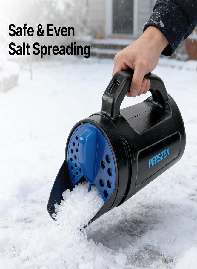 PERSZEN Handheld Spreader for Fertilizer, Grass Seed and Ice Melt, Multi-Use Seed Spreaders for Lawns with Adjustable Openings, 84 Oz Capacity Lawn Spreader for Yards and Garden Care - Image 4