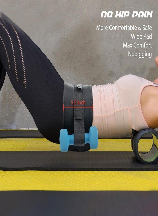 Gihunk Adjustable Hip Thrust Belt - Home & Travel Glute Trainer | Lightweight & Foldable Design |Slip-Resistant Padding for Hip Protection - Image 2