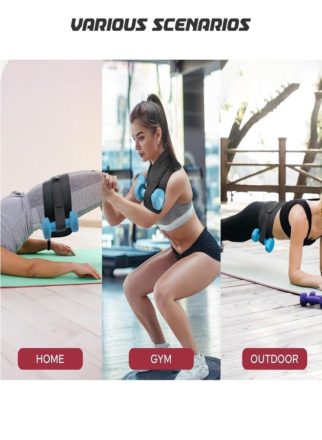 Gihunk Adjustable Hip Thrust Belt - Home & Travel Glute Trainer | Lightweight & Foldable Design |Slip-Resistant Padding for Hip Protection - Image 4