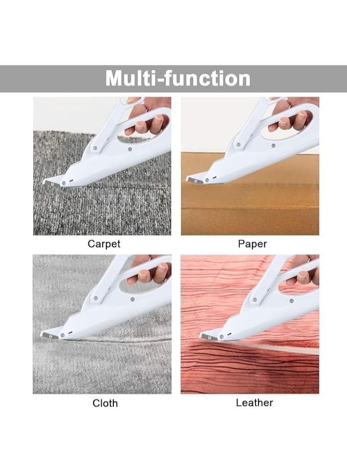 Generic Electric Scissors, Multipurpose Home Electric Fabric Scissors with Safety Switch, Battery Operated Handheld Electronic Scissor Tailor Sewing Scissor Craft Shears for Cutting Paper Leather Cloth  - Image 5