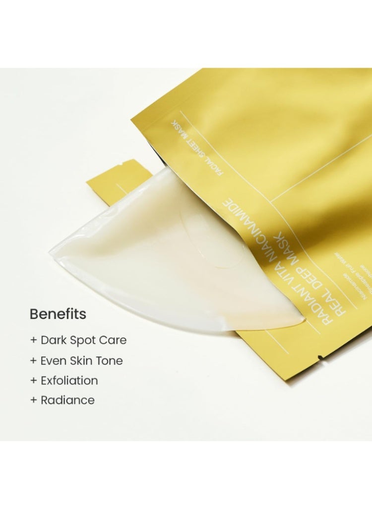 BIODANCE Radiant Vita C Niacinamide Real Deep Mask – Korean Brightening Hydrogel Mask for Glow & Uneven Skin Tone - Image 4