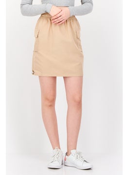 adidas Originals Women Sportswear Fit Outdoor Cargo Skirt, Tan  - Image 1