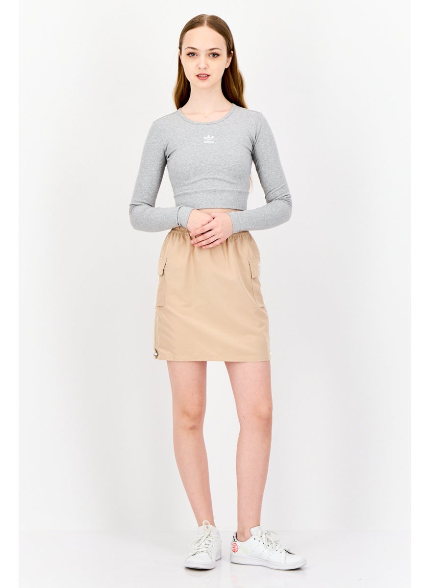 adidas Originals - Women Sportswear Fit Outdoor Cargo Skirt, Tan - Image 1