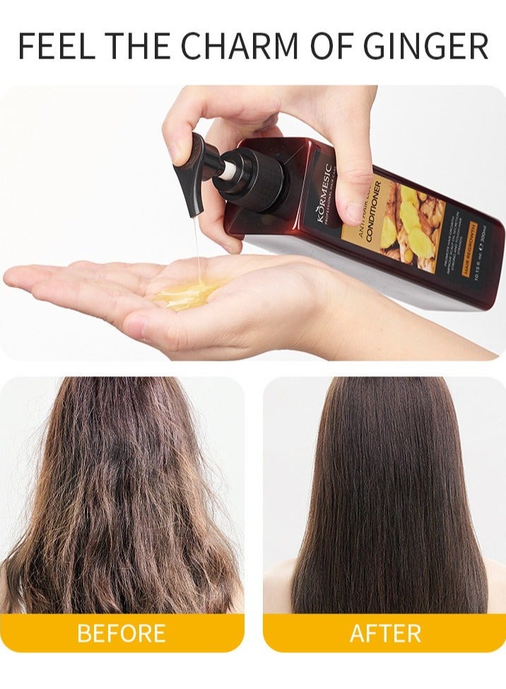 Kormesic Ginger Conditioner - 300ml Nourishing & Repairing Conditioner - Image 4