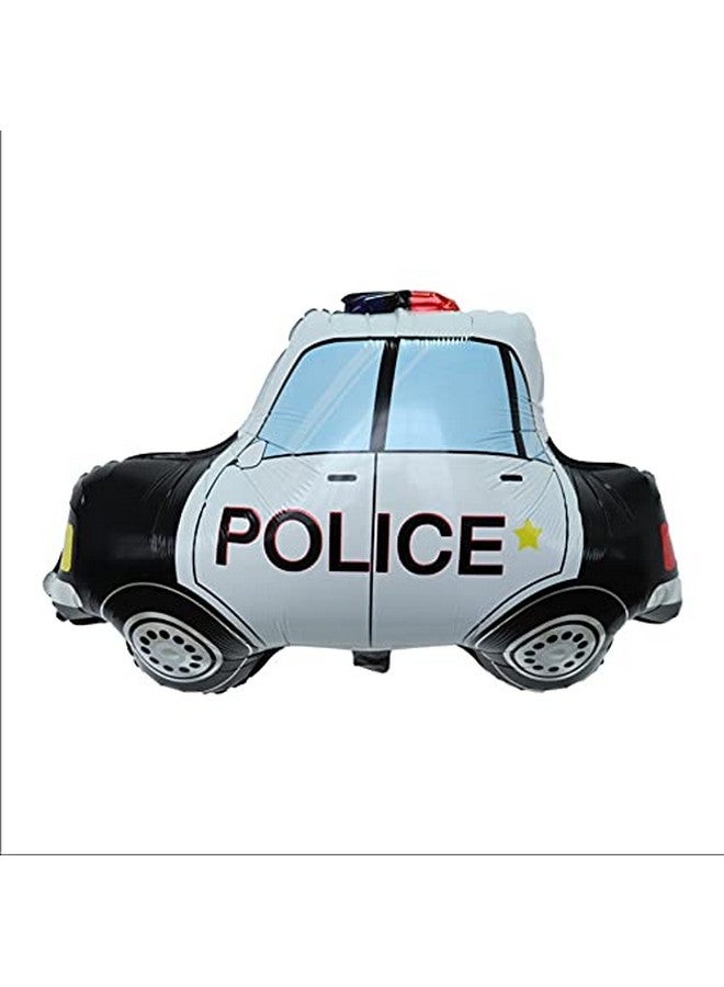 Atpata Funky Police Patrol Car Foil Balloons Set (Pack of 6pcs.) for Police theme Party Decorations - Image 2