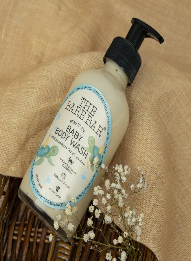 The Bare Bar Baby Body Wash Head to Toe - 200 ml | Gentle Cleanser | Tear-free, soap-free, paraben-free,Fast Absorbing | Baby Skin friendly | For All Skin Types - Image 3