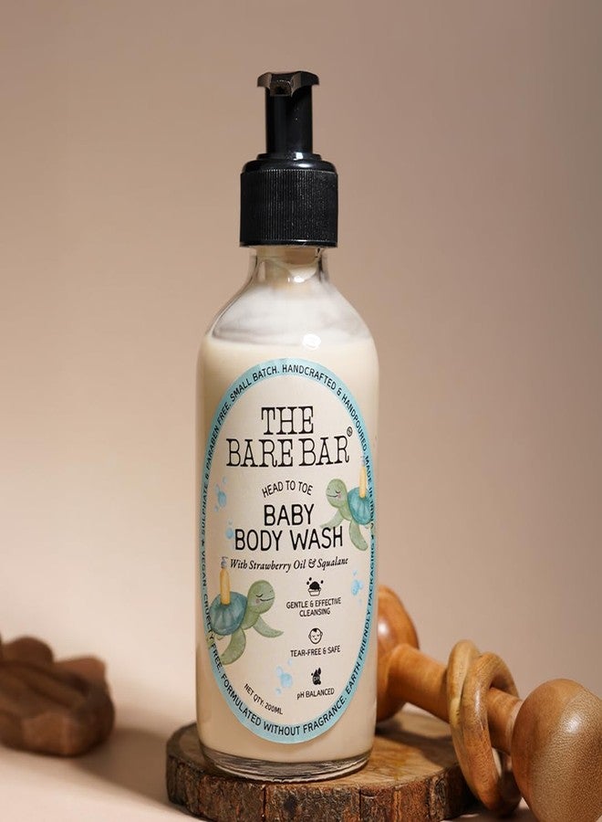 The Bare Bar Baby Body Wash Head to Toe - 200 ml | Gentle Cleanser | Tear-free, soap-free, paraben-free,Fast Absorbing | Baby Skin friendly | For All Skin Types - Image 2