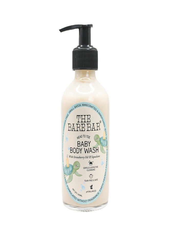 The Bare Bar Baby Body Wash Head to Toe - 200 ml | Gentle Cleanser | Tear-free, soap-free, paraben-free,Fast Absorbing | Baby Skin friendly | For All Skin Types - Image 1