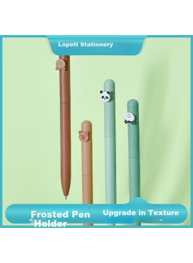 Lopet Capybara Retractable Twist Pen 0.5mm Black Gel Pen Quick-drying Water-based Pen For Students Exam Practice Lt-2057 - Image 4