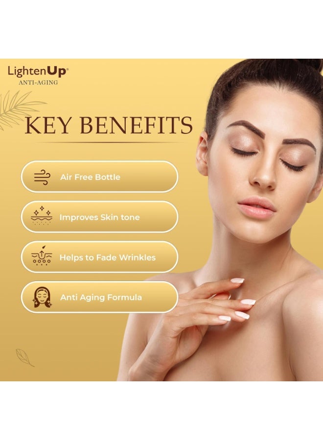 Lighten-Up LightenUp Anti-Aging Body Lotion 400ml - Brightening Body Lotion with Argan Oil and Shea Butter - Image 4