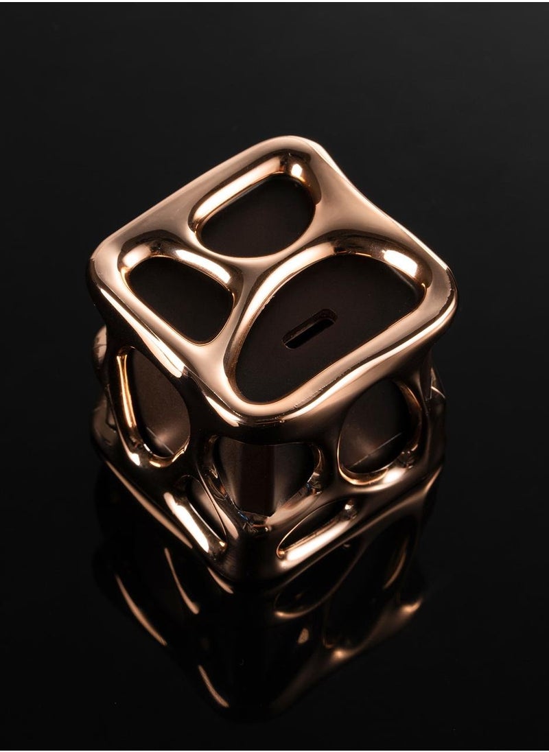 Angry Miao Emptiness USB C Charger Shiny Gold Block 40W GaN Portable Charger Fast Charging for iPhone 15/15 Plus/15 Pro/15 Pro Max 14/13 Series iPad Galaxy Andriod Pixel(Cable Not Included)
