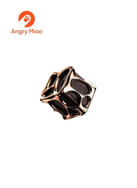 Angry Miao Emptiness USB C Charger Shiny Gold Block 40W GaN Portable Charger Fast Charging for iPhone 15/15 Plus/15 Pro/15 Pro Max 14/13 Series iPad Galaxy Andriod Pixel(Cable Not Included)