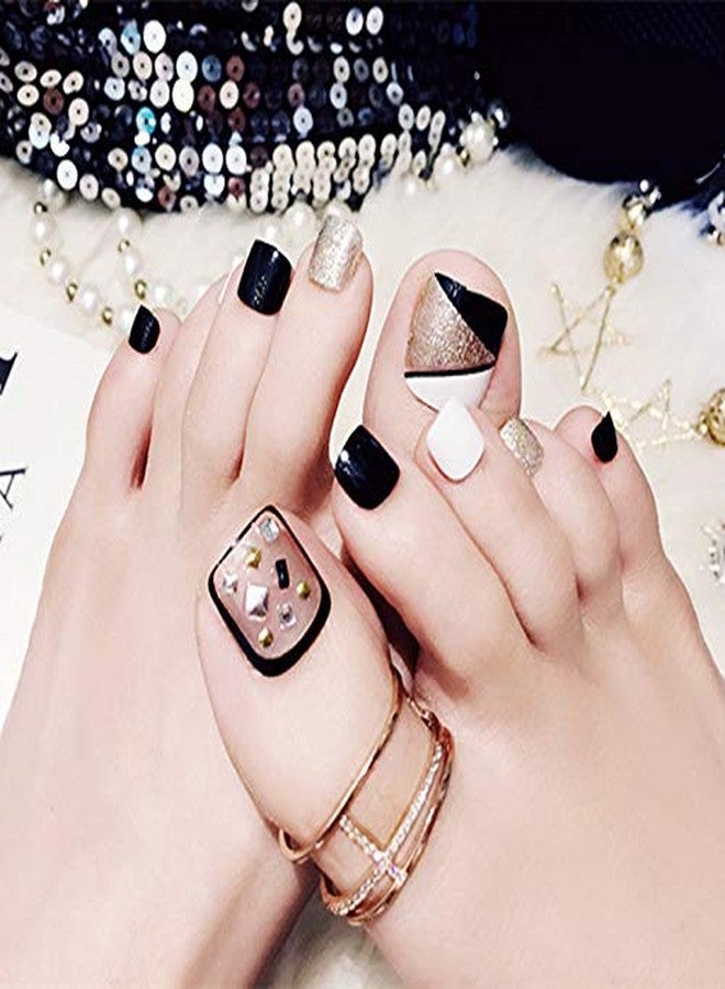 يمارت مجموعة YIMART من 500 قطعة من أطراف أظافر القدم الصناعية، لتزيين أظافر القدم، تغطية كاملة، أطراف أظافر صناعية لصالونات التجميل المنزلية، أدوات لاصقة لمانيكير القدم (شفافة) - Image 4