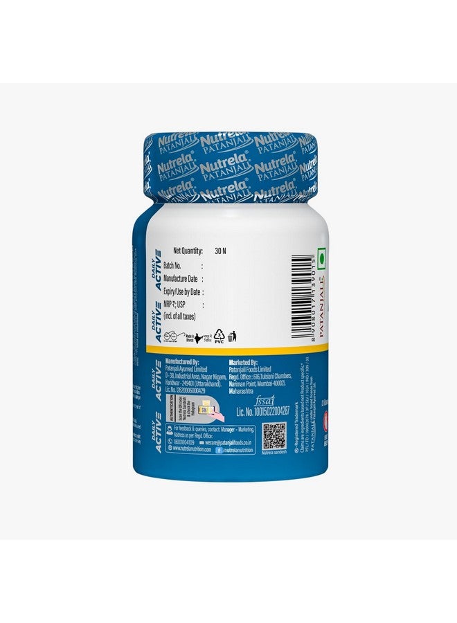 Nutrela Multivitamin by Patanjali | 30 Veg Tablets Pack of 2 | With Vitamins, Minerals, Natural Extracts & Amino Acids | Daily Wellness Supplement for Men & Women - Image 4