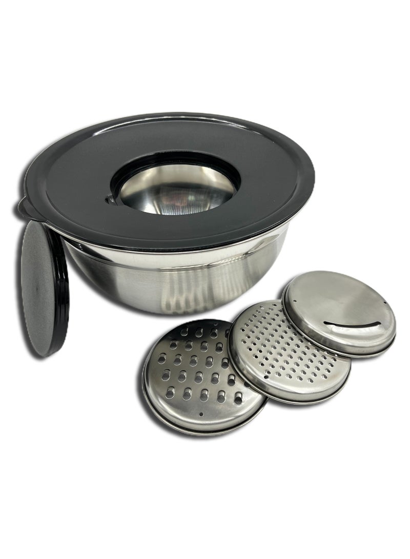 إكسلنت هاوسوير 4 Piece Mixing Bowl And Graters Stainless Steel  - Image 2