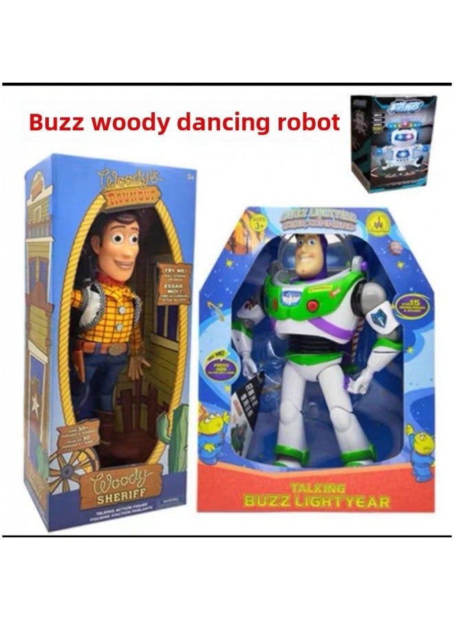 Authentic Buzz Lightyear Toy Story 4 Talking and Sounding Wings Woody Hugable Trish Doll Figure