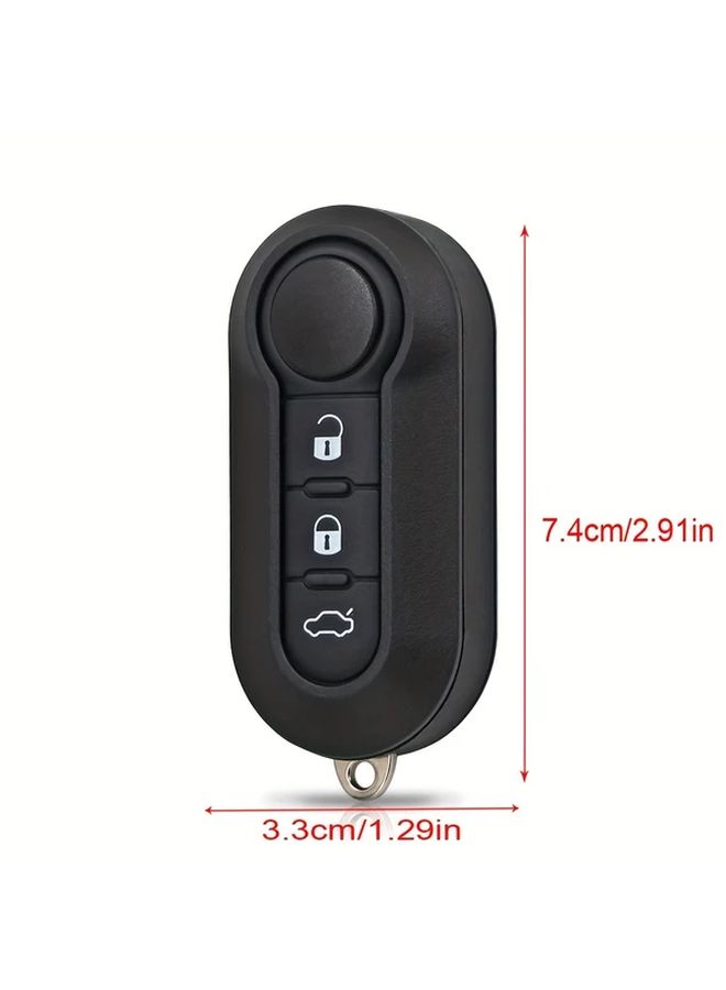 3 Buttons Folding Flip Car Key Remote Shell Fob Case For Fiat 500 Ducato Bravo Stilo Punto Panda - Image 2