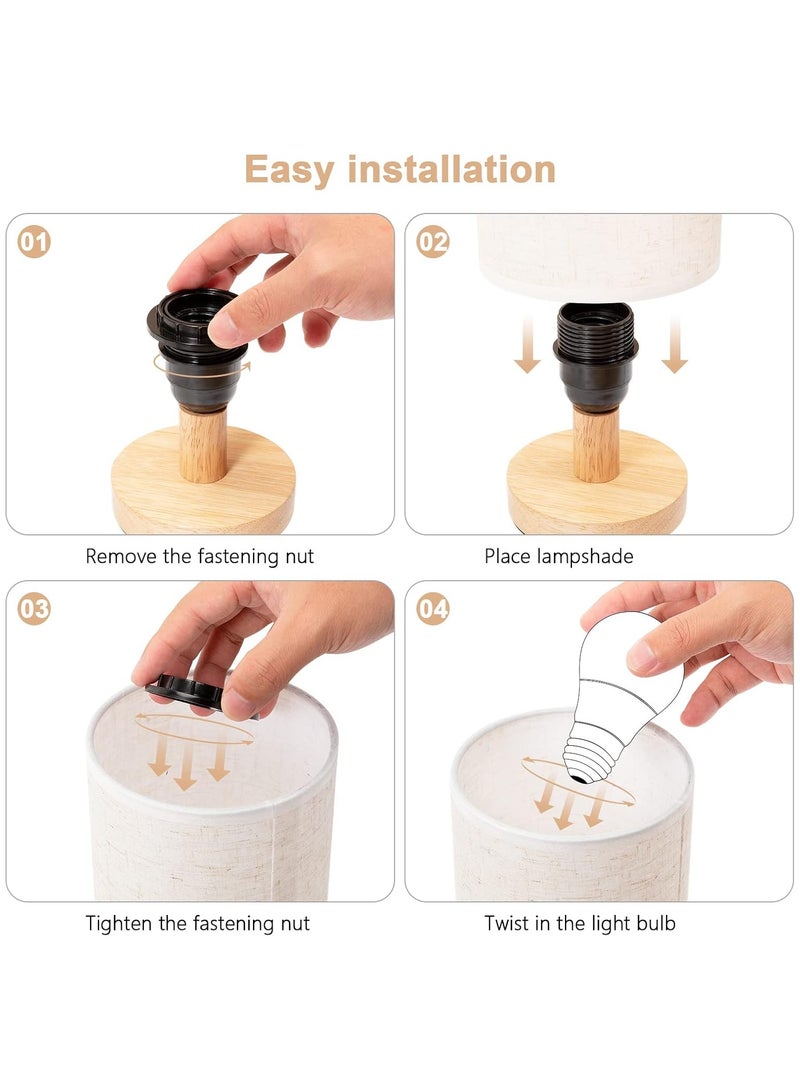 نيوفانتي مصباح طاولة لغرفة النوم - مصابيح صغيرة بجانب المنضدة الليلية للمكتب المنزلي - مصباح بوهو صغير ذو تصميم بسيط ودافئ ومضيء - يناسب الأطفال والمعيشة وغرفة النوم والسكن الجامعي - اختيار هدية رائعة - Image 5