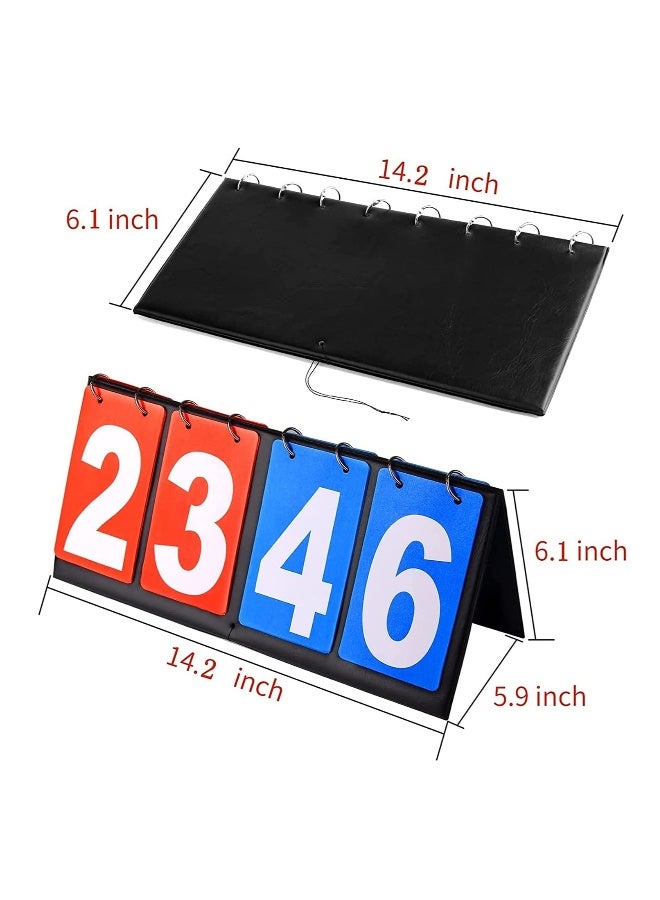 Generic Scoreboard 4Digital Portable Table Top Scoreboard Flipper, Volleyball Basketball Table Tennis Sports Score Flip Scoreboard - Image 5
