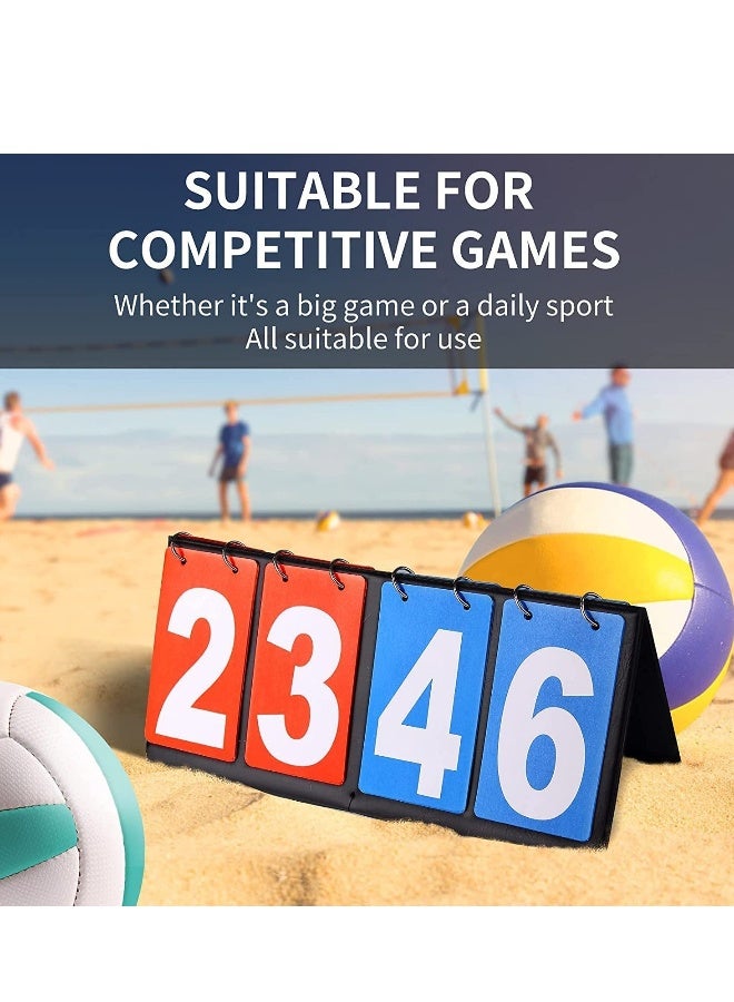 Generic Scoreboard 4Digital Portable Table Top Scoreboard Flipper, Volleyball Basketball Table Tennis Sports Score Flip Scoreboard - Image 3