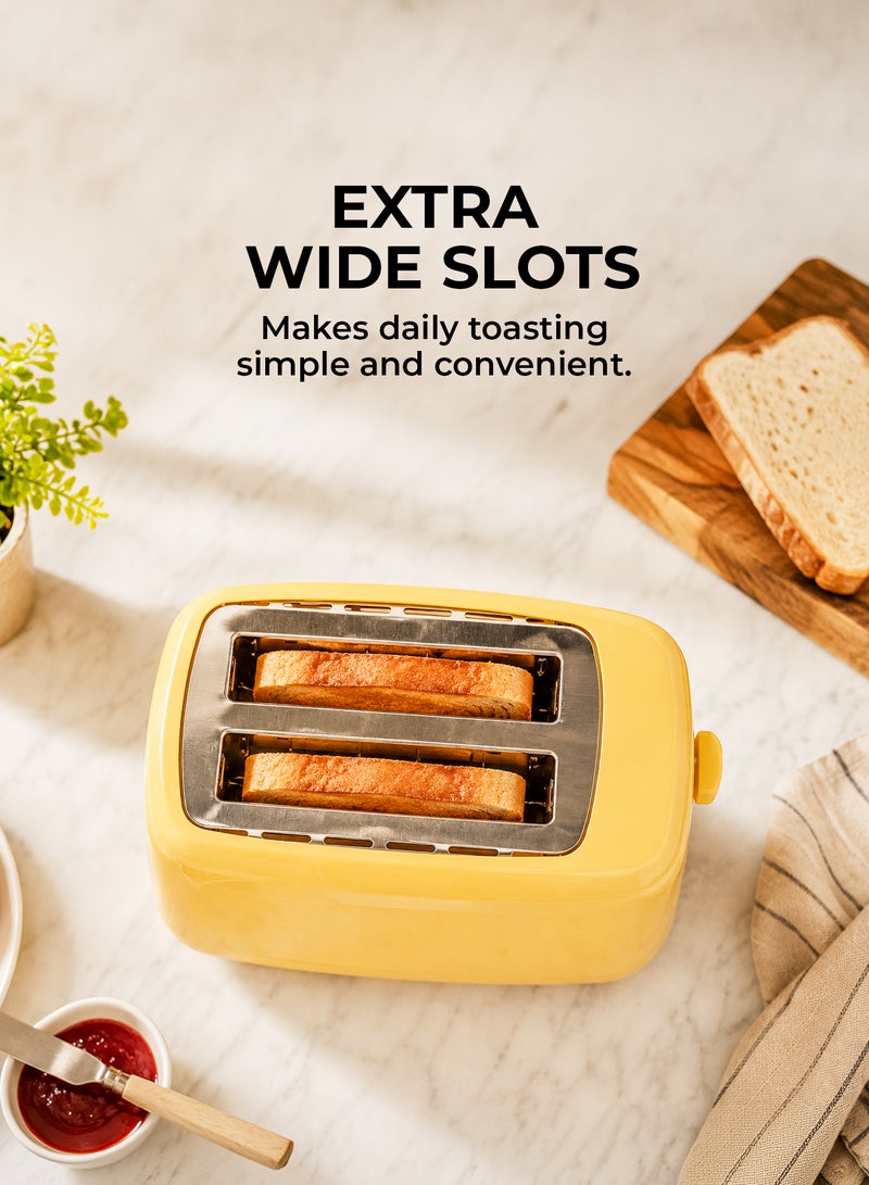 Geepas 2 Slice Bread Toaster 650W, 6 Browning Levels, Cancel Function, Removable Crumb Tray, Cord Storage, Compact Pop Up Electric Toaster,GBT36550UK-BG Beige 650 W GBT36550UK-BG Beige - Image 5