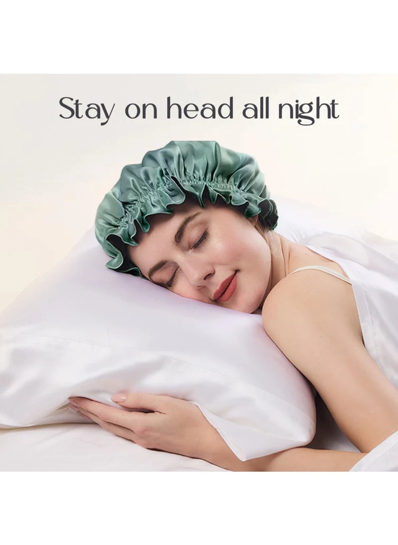 ZIMASILK 19 Momme Silk Sleep Cap With Double Colors  - Image 2