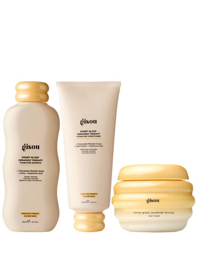 جيسو شامبو جيسو هوني جلوس سيراميد كلينس + بلسم + قناع صغير - Image 1